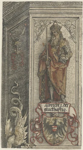AIbrecht III the Courageous, Duke of Saxony av Albrecht Dürer