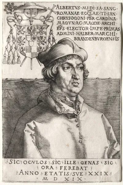 Cardinal Albrecht of Brandenburg, 1519 av Albrecht Dürer