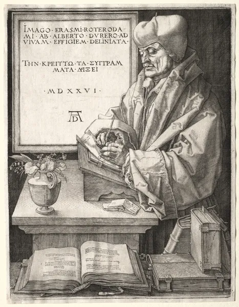 Desiderius Erasmus of Rotterdam av Albrecht Dürer