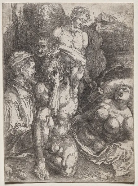 Group of Five Figures av Albrecht Dürer