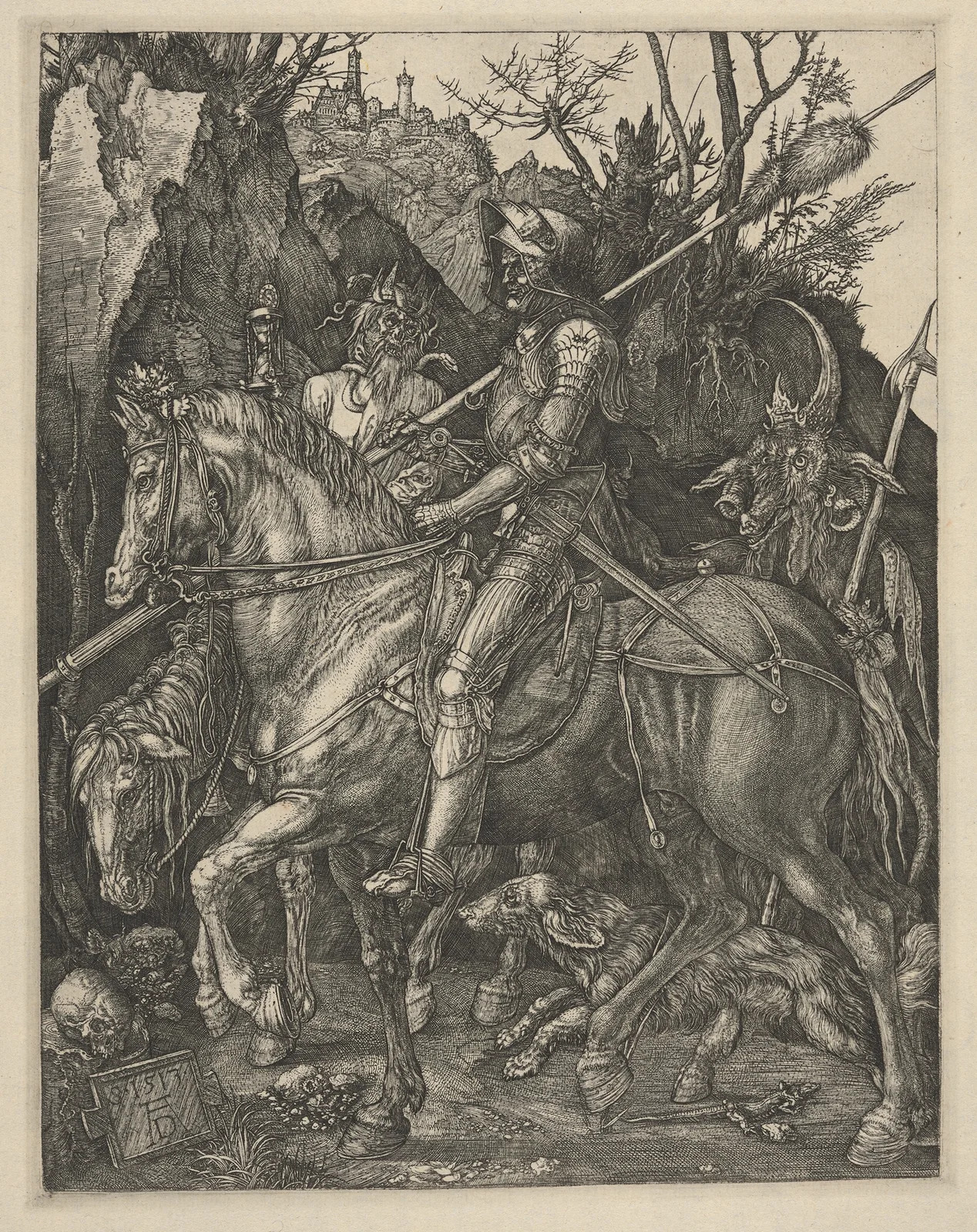 Knight, death and the devil – nr 1 av Albrecht Dürer
