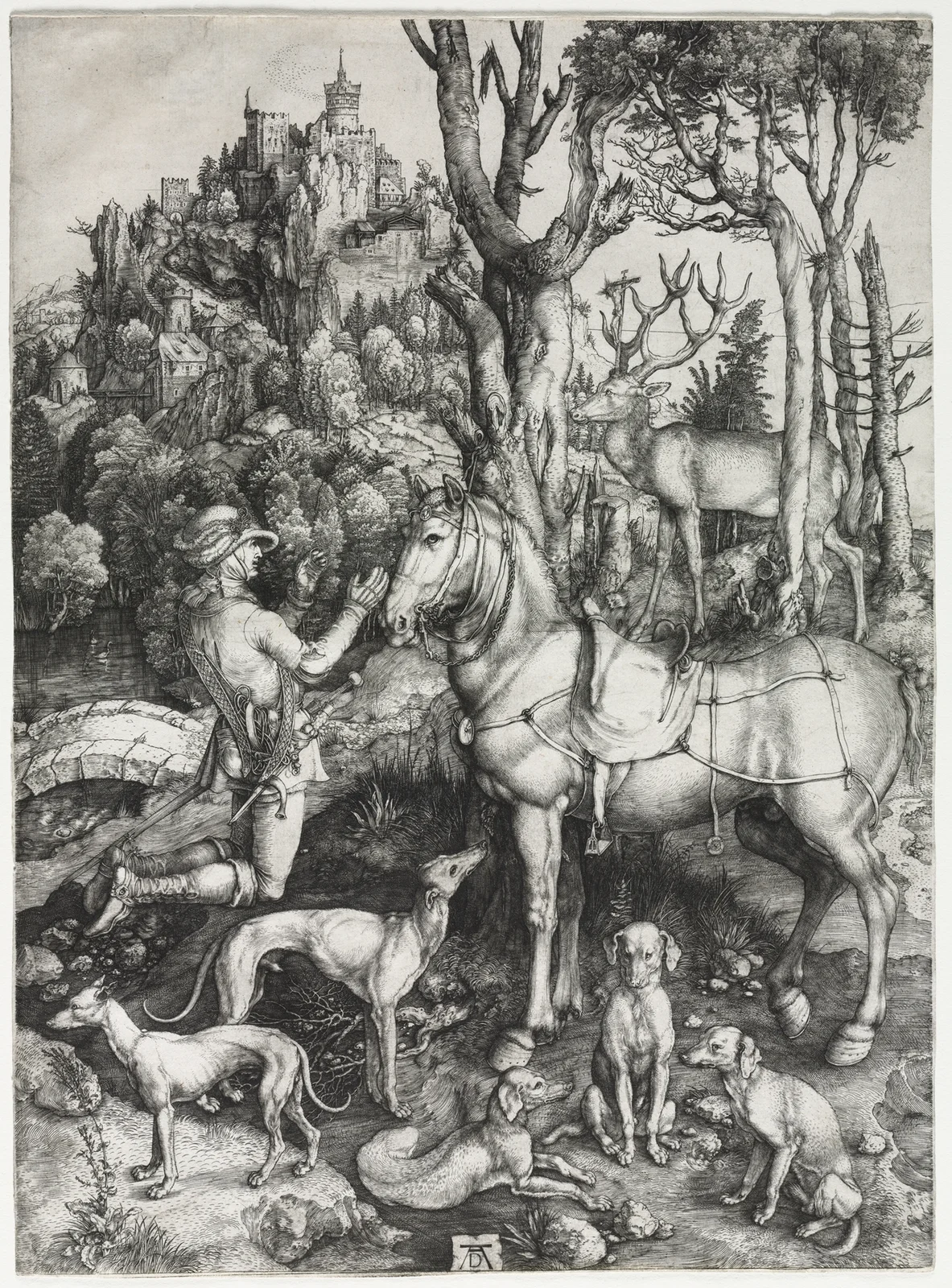 Saint Eustace av Albrecht Dürer