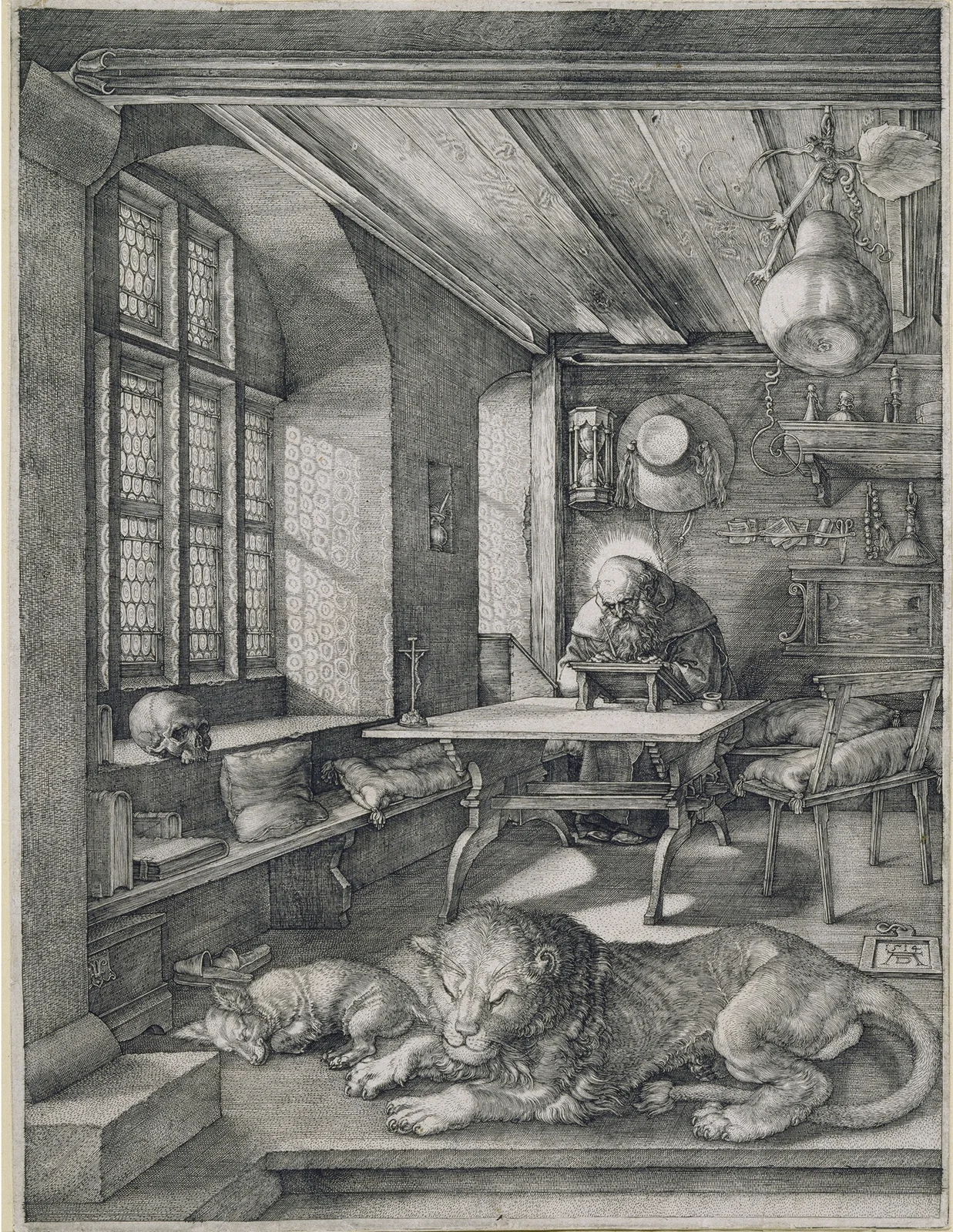 Saint Jerome in his Study av Albrecht Dürer