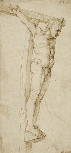 Study of the Good Thief av Albrecht Dürer