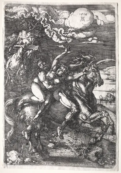 The Abduction on a Unicorn av Albrecht Dürer