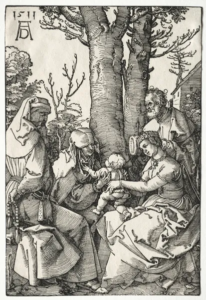 The Holy Family with Joachim and Anna av Albrecht Dürer