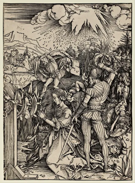 The Martyrdom of St. Catherine of Alexandria av Albrecht Dürer