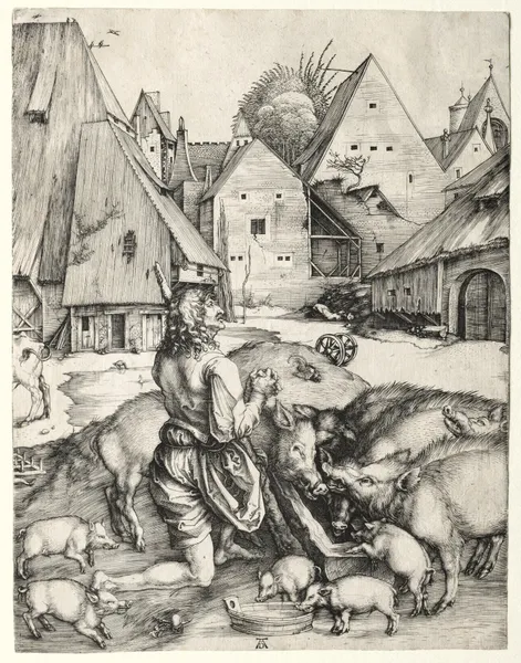 The Prodigal Son, 1496 av Albrecht Dürer