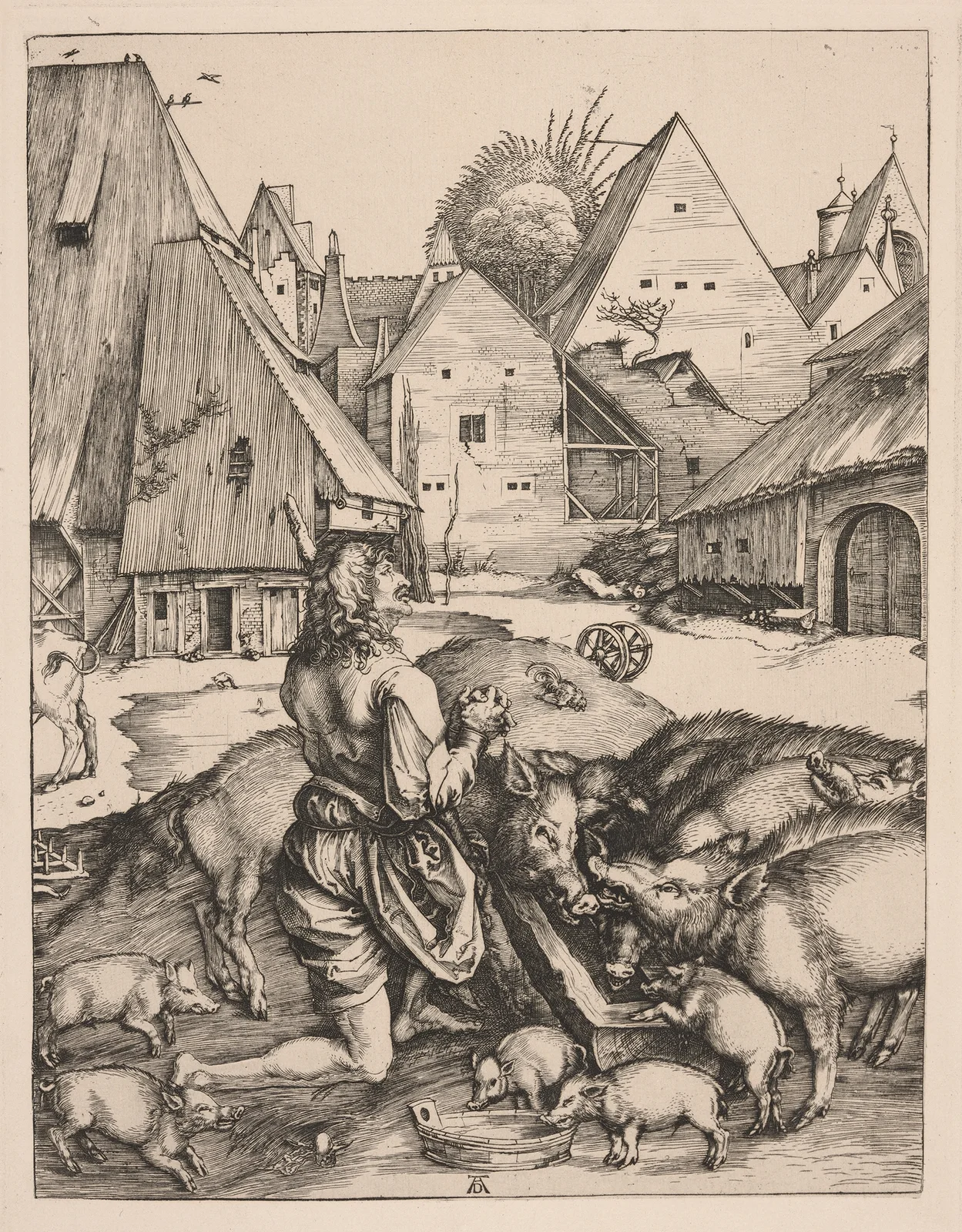 The prodigal son. – nr 1 av Albrecht Dürer