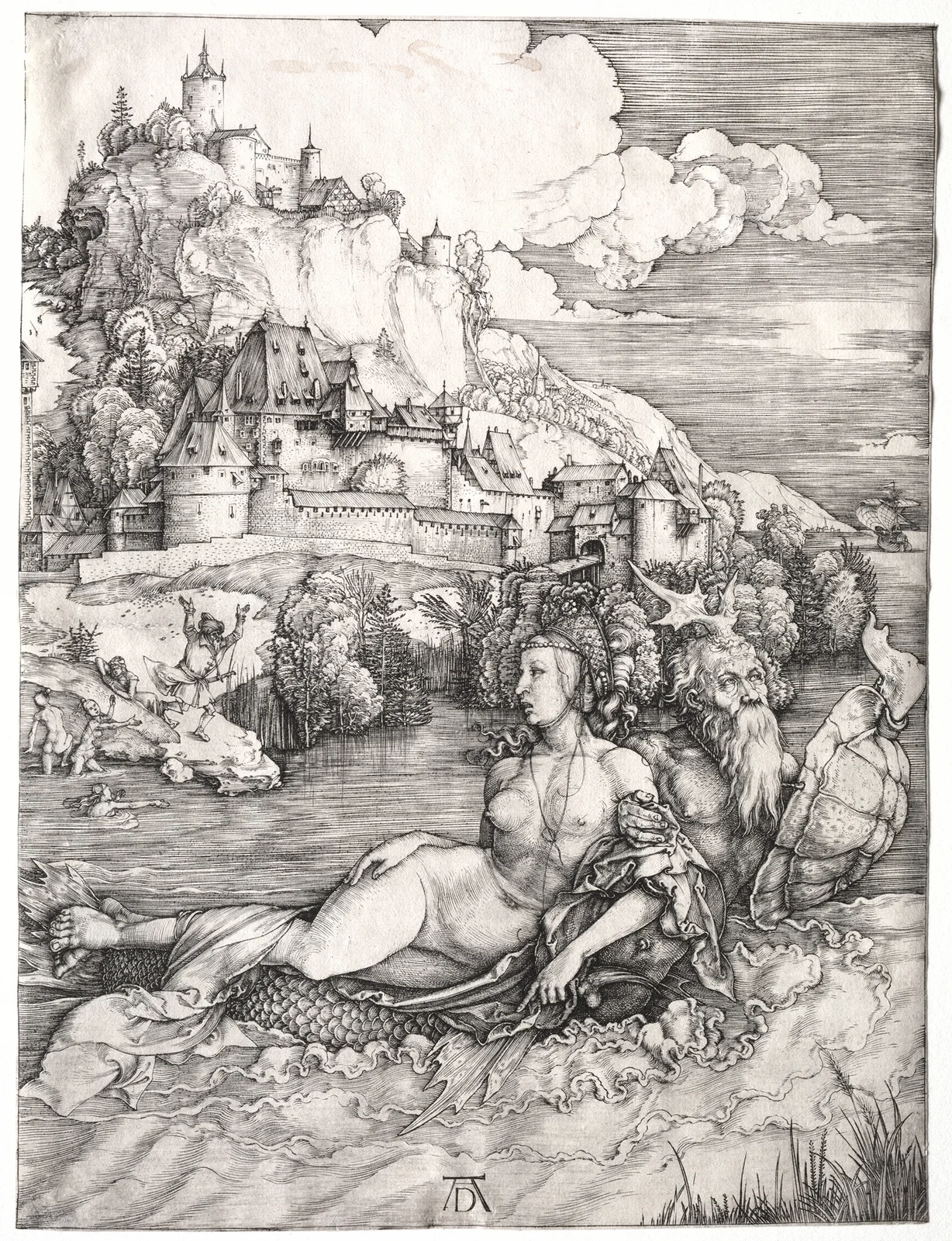 The Sea Monster, 1501 av Albrecht Dürer