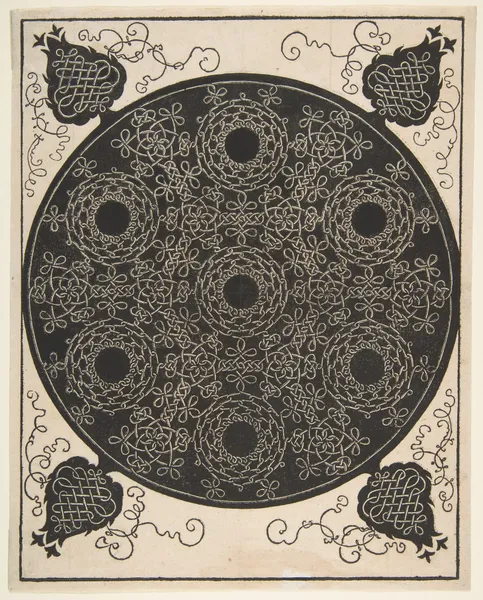 The Sixth Knot. Interlaced Roundel with Seven Wreaths av Albrecht Dürer