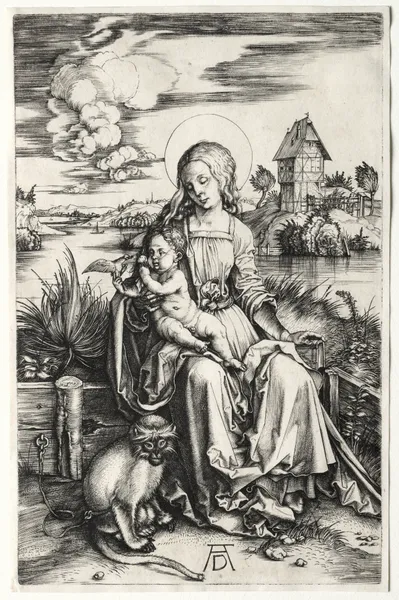The Virgin and Child with a Monkey av Albrecht Dürer