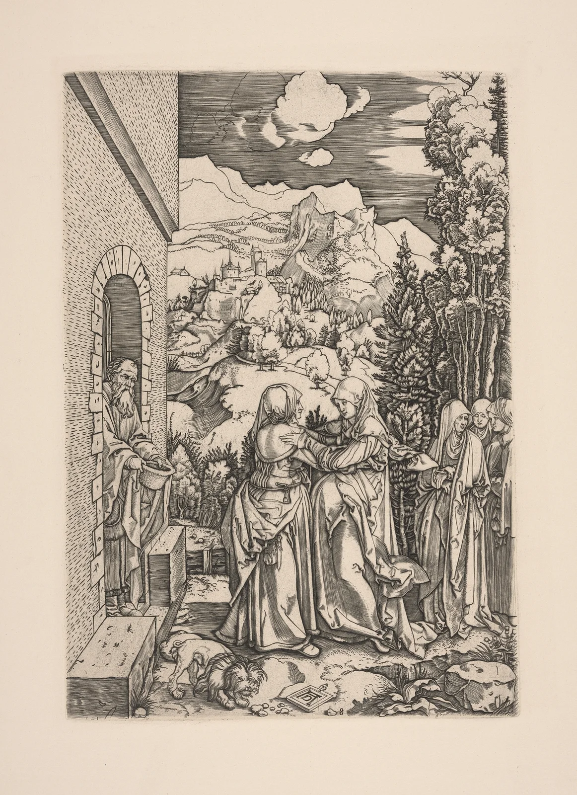 The Visitation av Albrecht Dürer