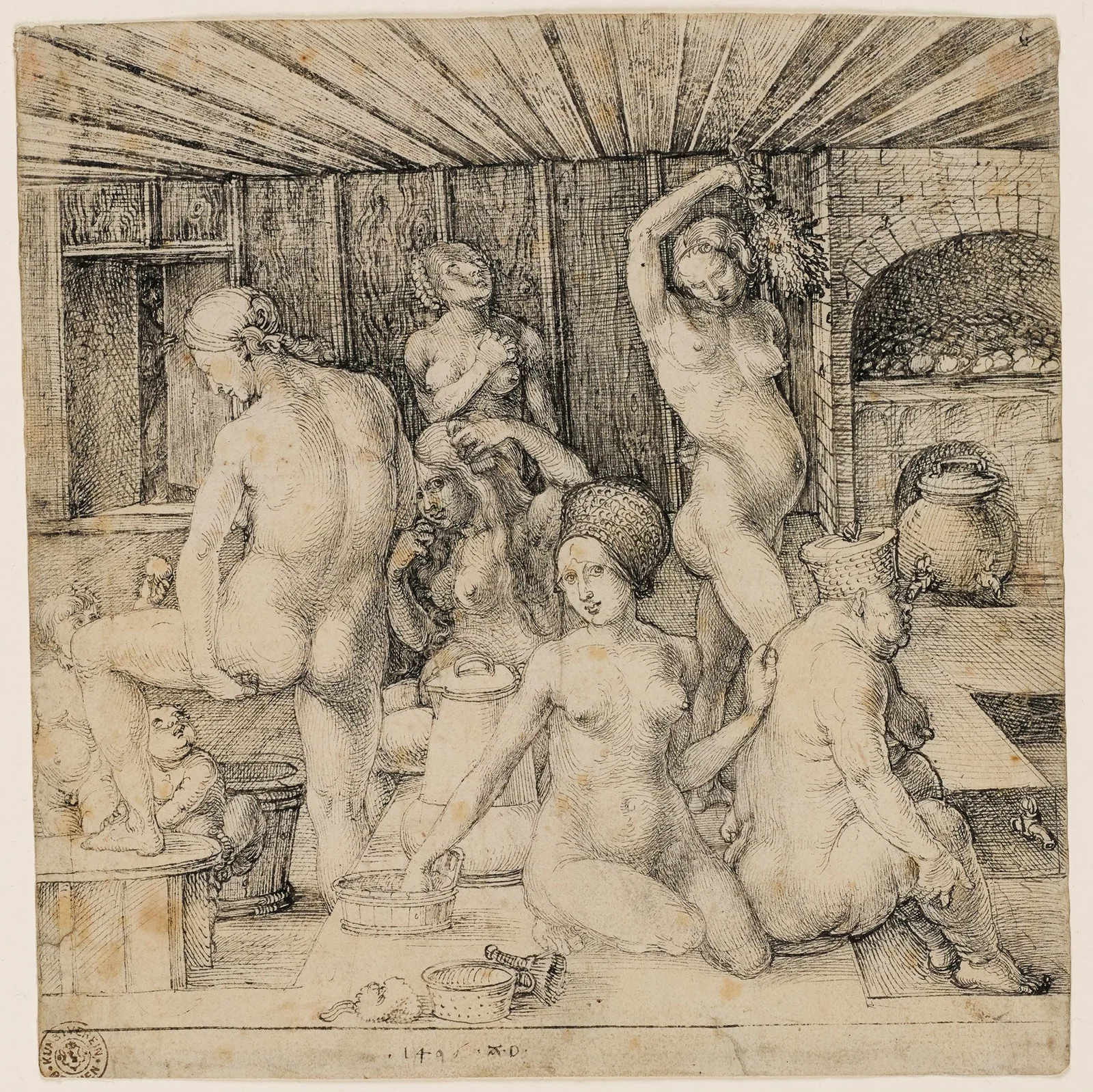 The Women’s Bath av Albrecht Dürer