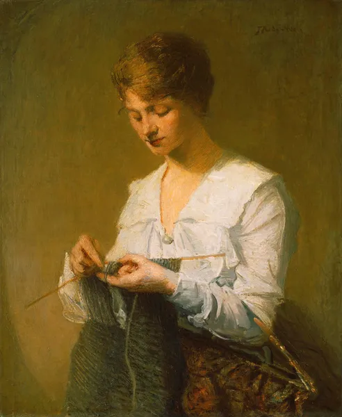 Knitting For Soldiers av Julian Alden Weir