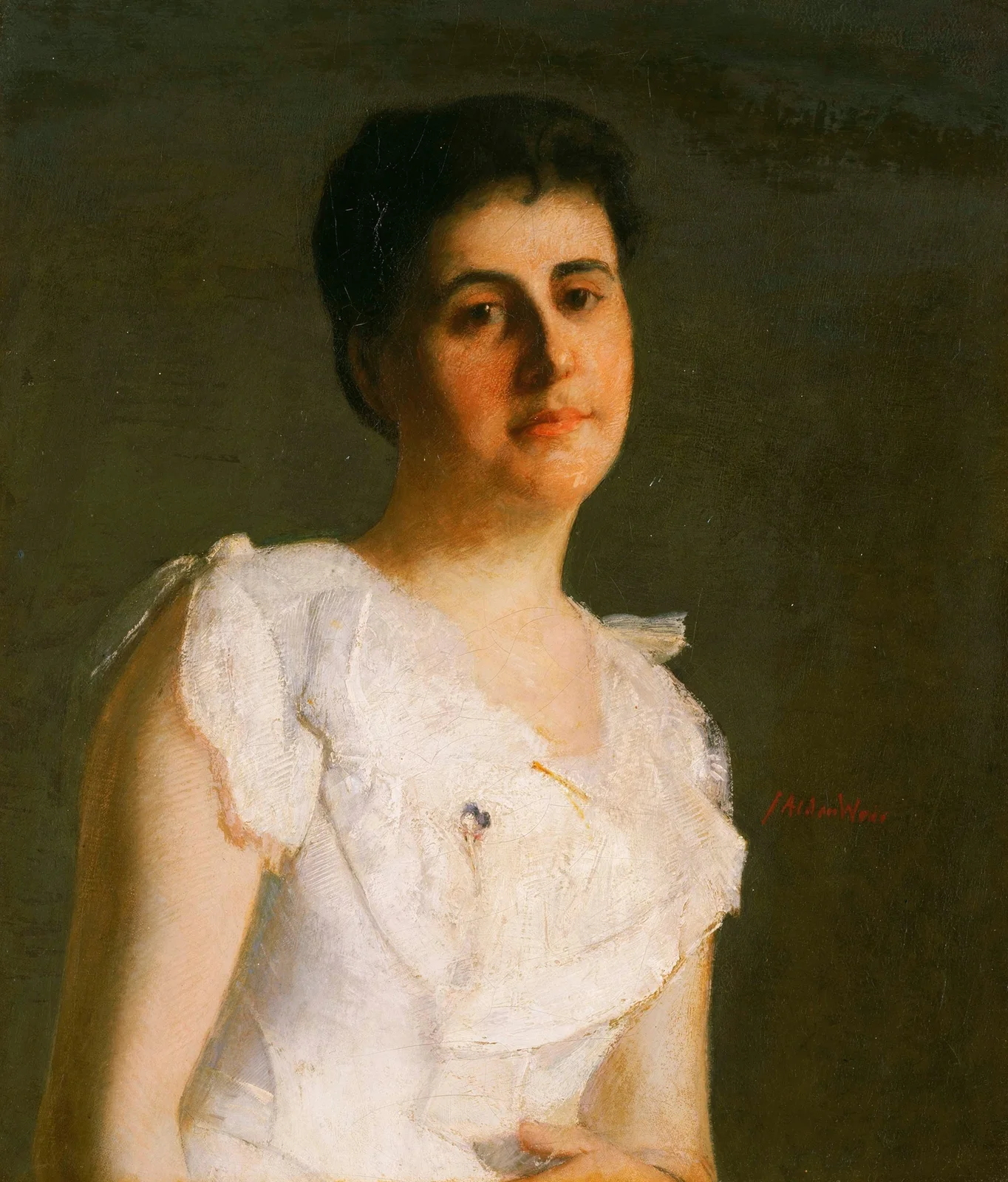 Miss Edith Potter av Julian Alden Weir