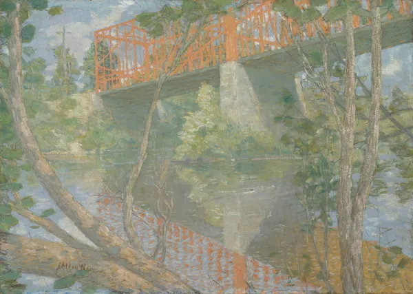 The Red Bridge av Julian Alden Weir