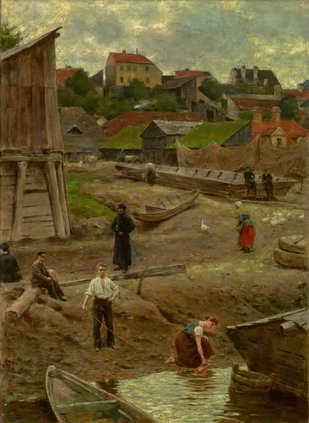 Powiśle (Bank of the Vistula in Warsaw) av Aleksander Gierymski