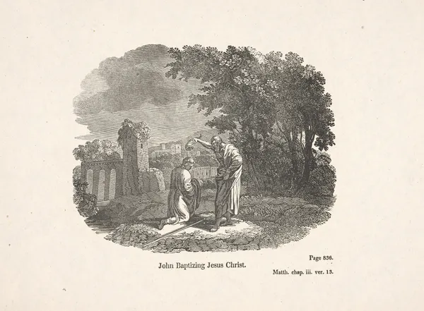 John Baptizing Jesus Christ av Alexander Anderson