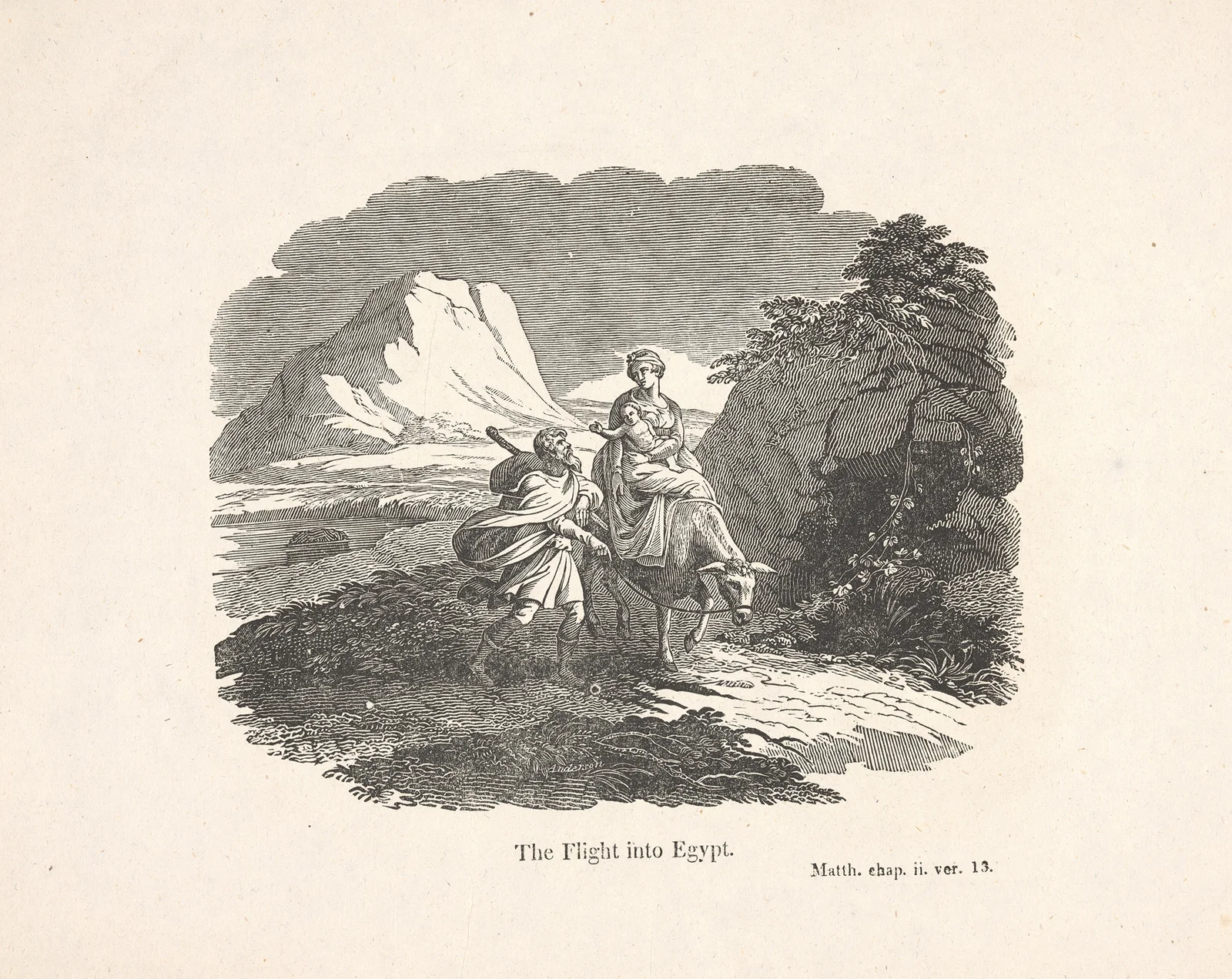 The flight into Egypt av Alexander Anderson