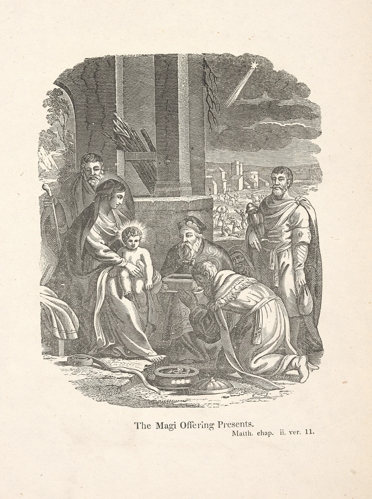 The magi offering presents av Alexander Anderson