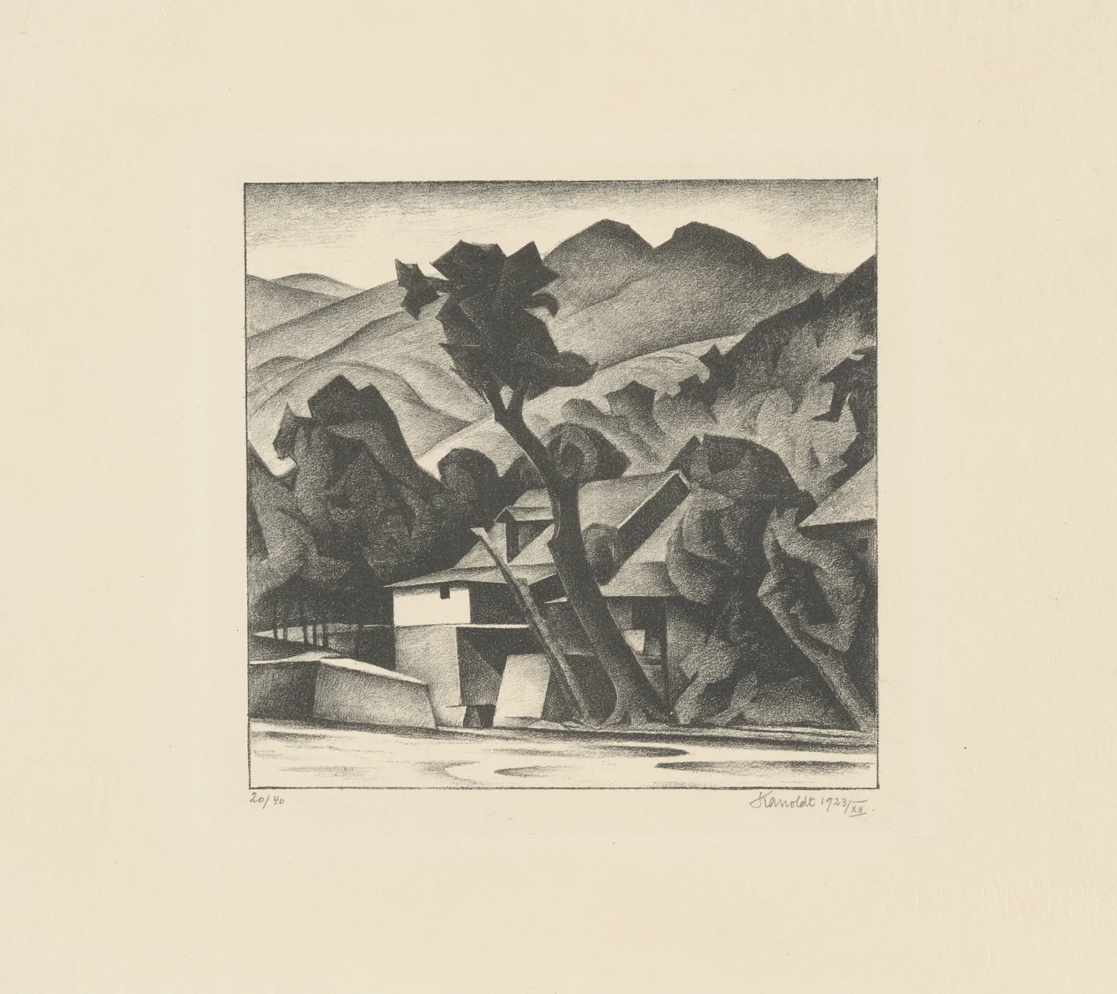 Die Mühle av Alexander Kanoldt