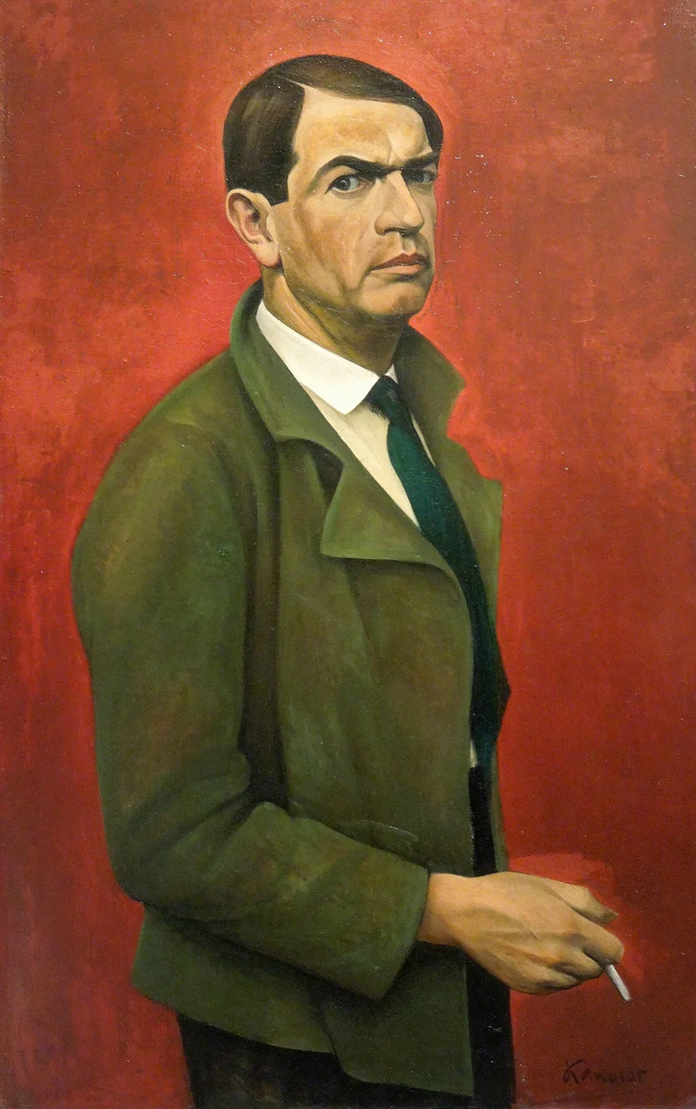 Self-Portrait av Alexander Kanoldt