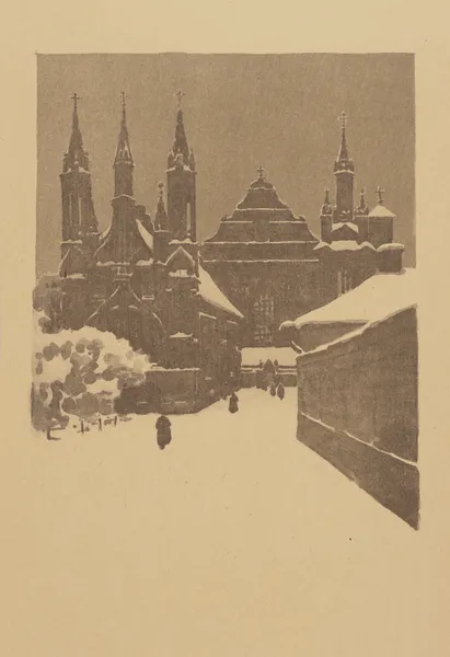 Kościoły św. Anny i bernardynów w Wilnie av Alexander Mann
