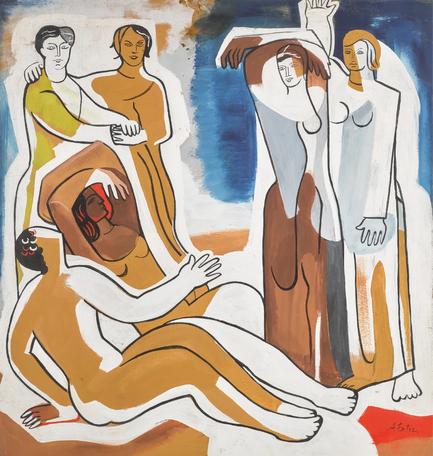 Figurative Composition av Alexandra Exter