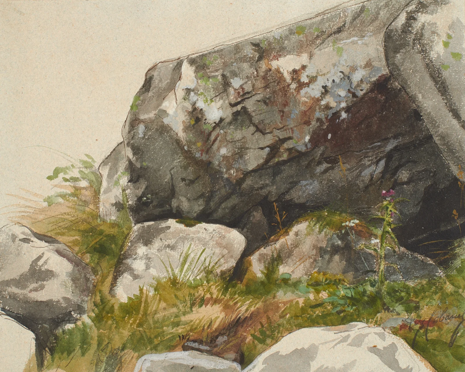 Rocky Landscape av Alexandre Cabanel