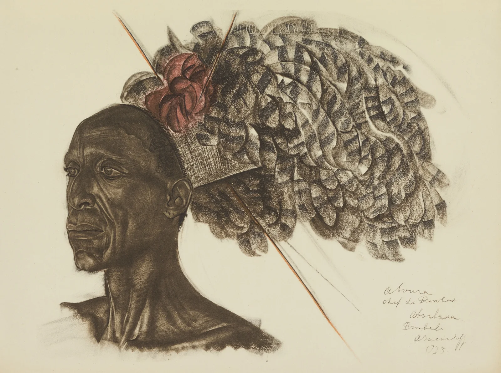 Aboura, chef Ababoua (Bambili) av Alexandre Jacovleff