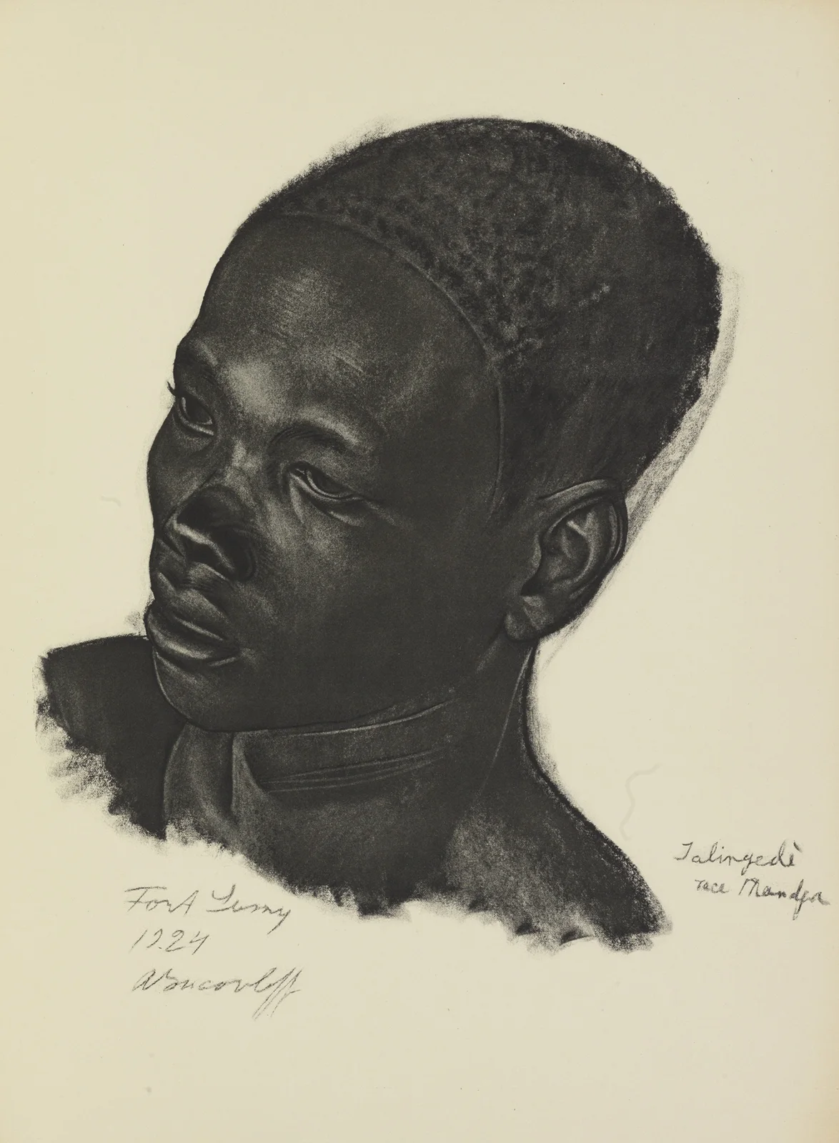 Ialingédé, race Mandja (Fort Lamy) av Alexandre Jacovleff