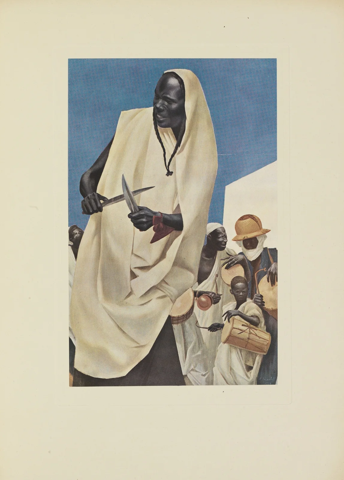 La Danse du Kuli-Kuta (Niamey) av Alexandre Jacovleff