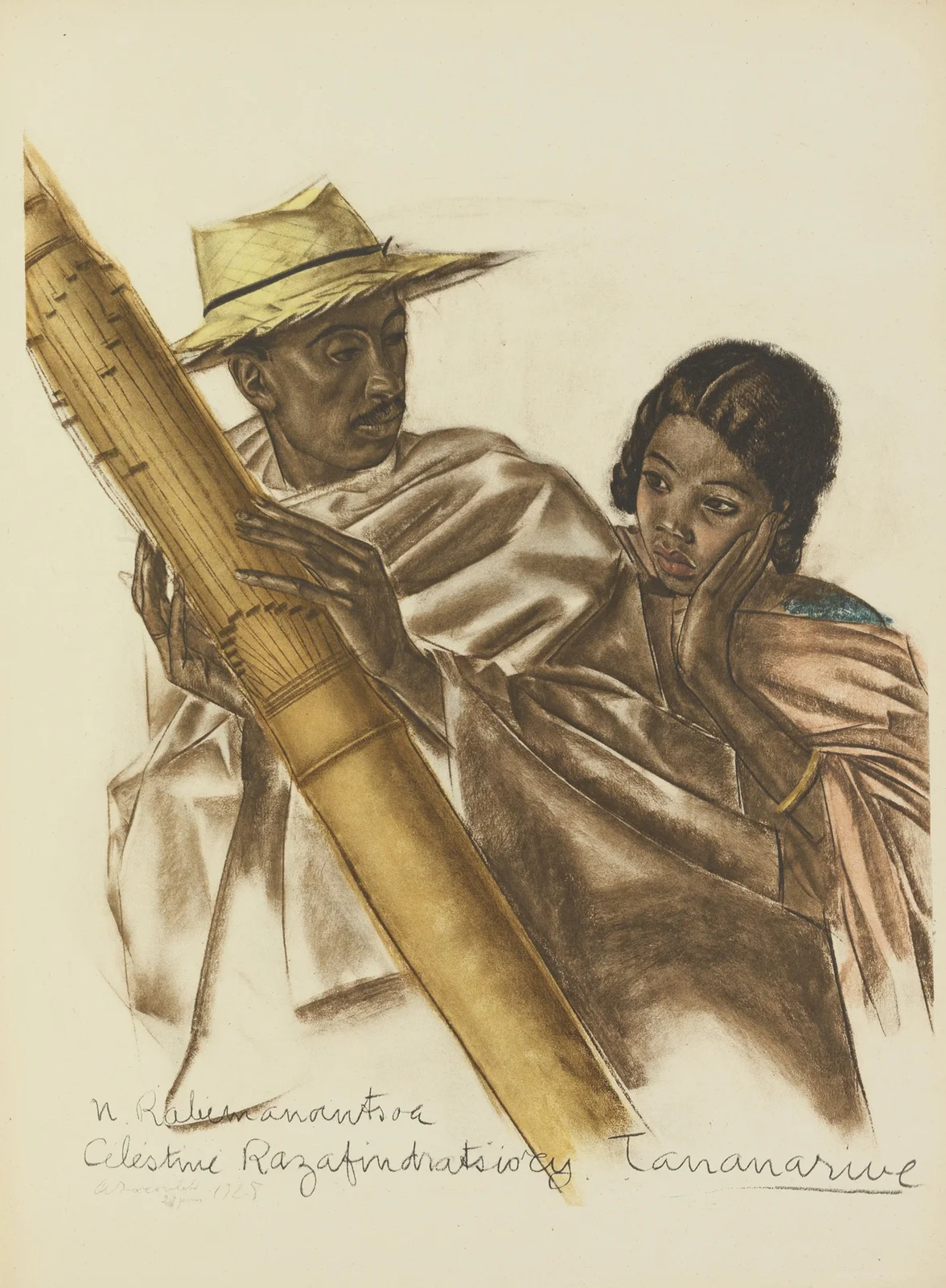Musiciens Malgaches (Tananarive) av Alexandre Jacovleff
