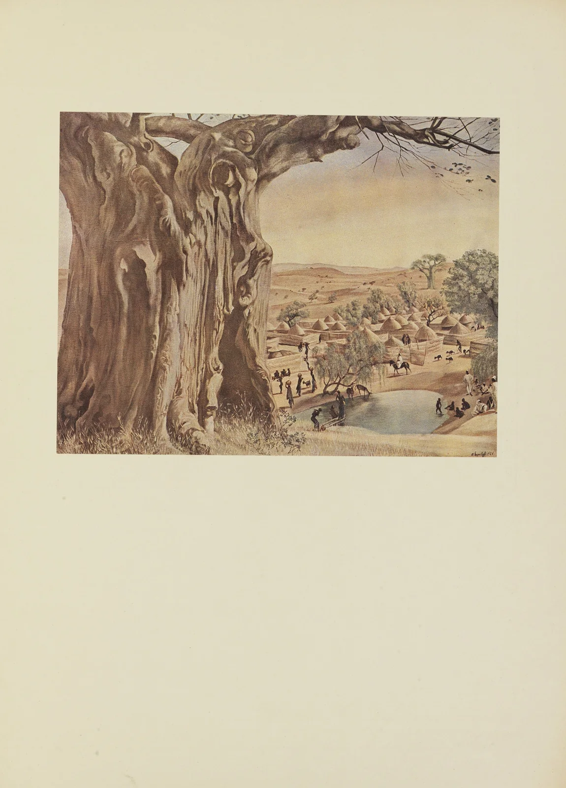 Un Baobab (Soudan) av Alexandre Jacovleff