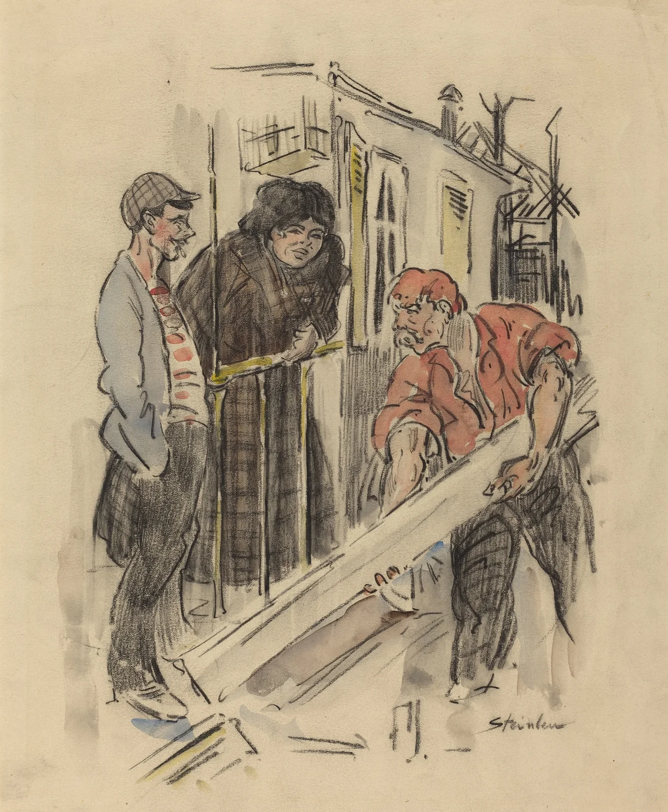 Gossips av Théophile Alexandre Steinlen