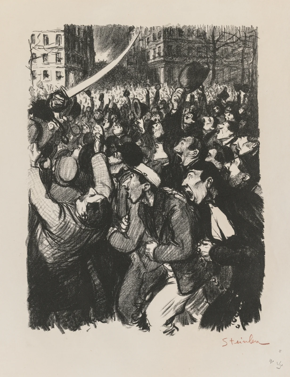 Les Moutons de Boisdeffre av Théophile Alexandre Steinlen