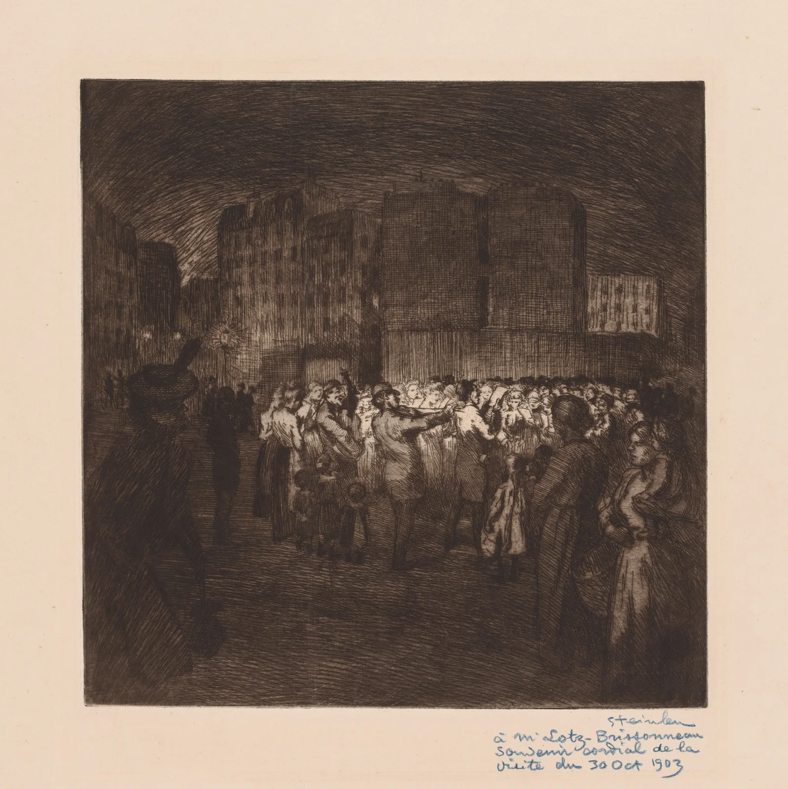Little Street Singers av Théophile Alexandre Steinlen