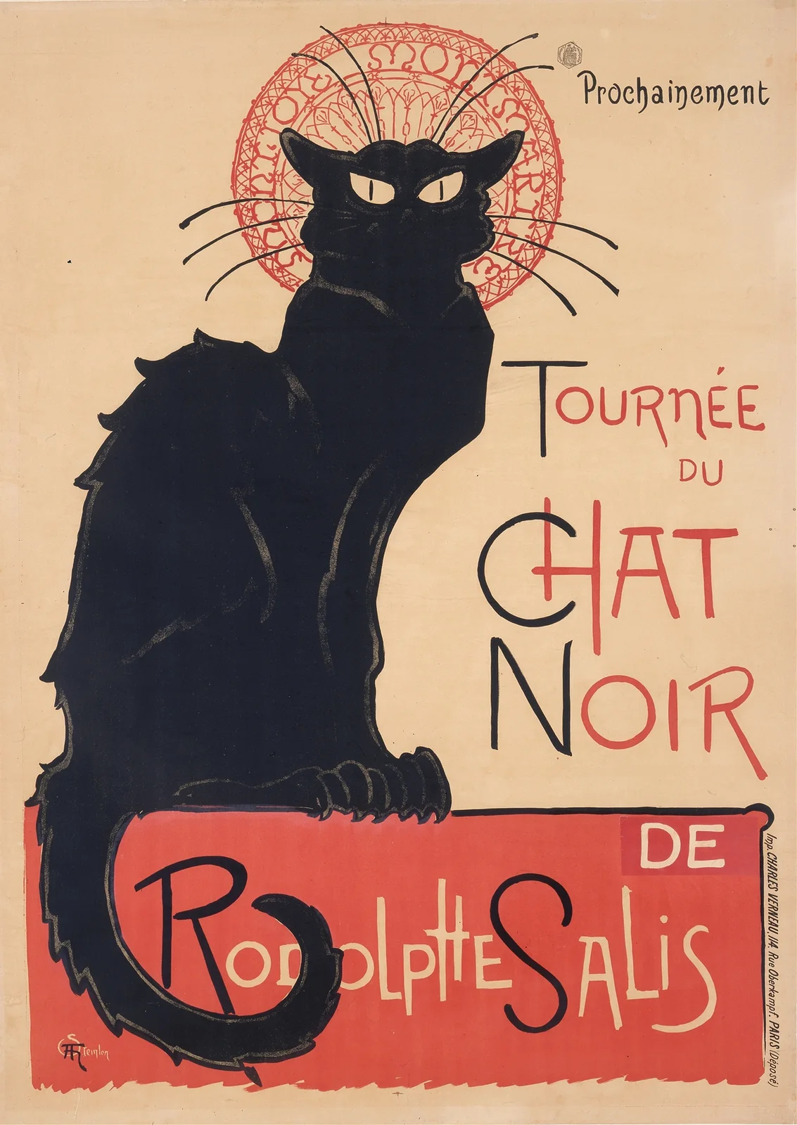 Tournée du Chat Noir av Théophile Alexandre Steinlen