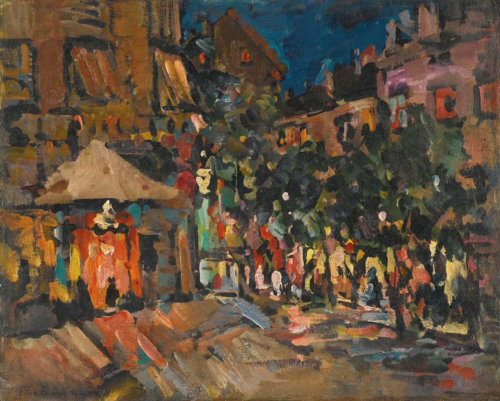 Paris By Night, 1904 av Konstantin Alexeevich Korovin