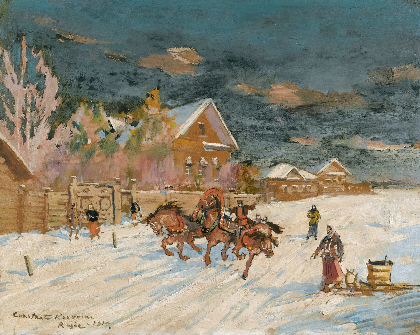 Winter Landscape av Konstantin Alexeevich Korovin