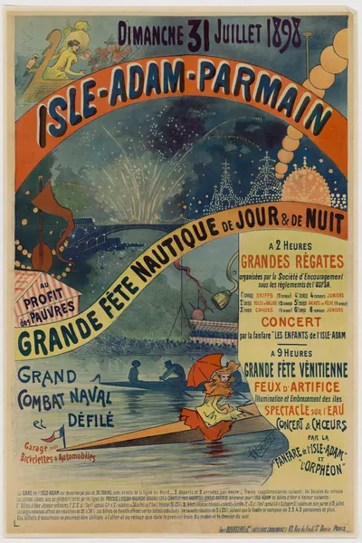 Grande fête nautique de jour et de nuit av Alfred Choubrac
