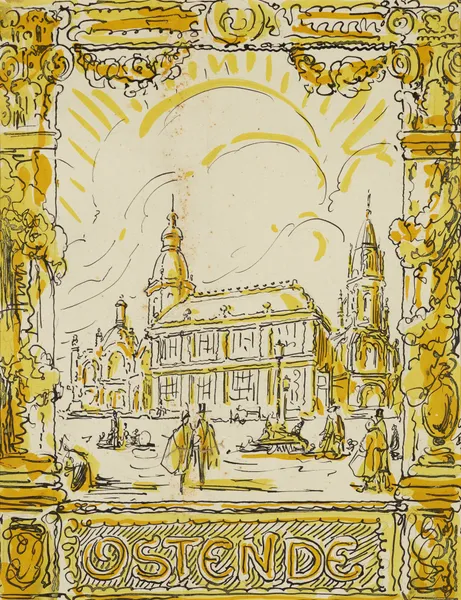 Kursaal van Oostende av Alfred Ost