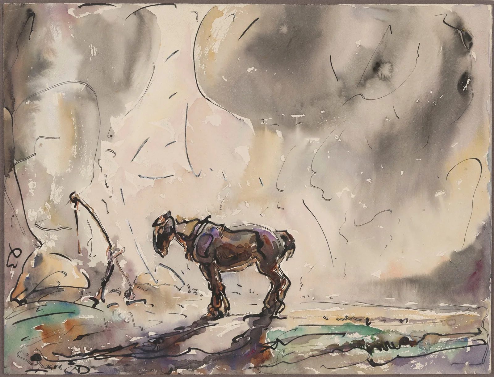 Lonely Horse av Alfred Ost