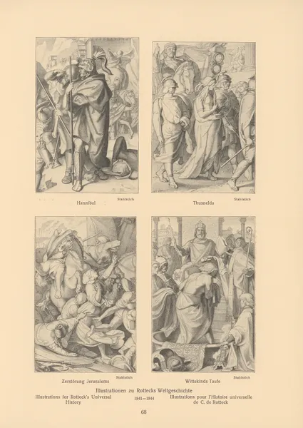 Illustrations for Rotteck’s Universal History, 1841 – nr 3 av Alfred Rethel
