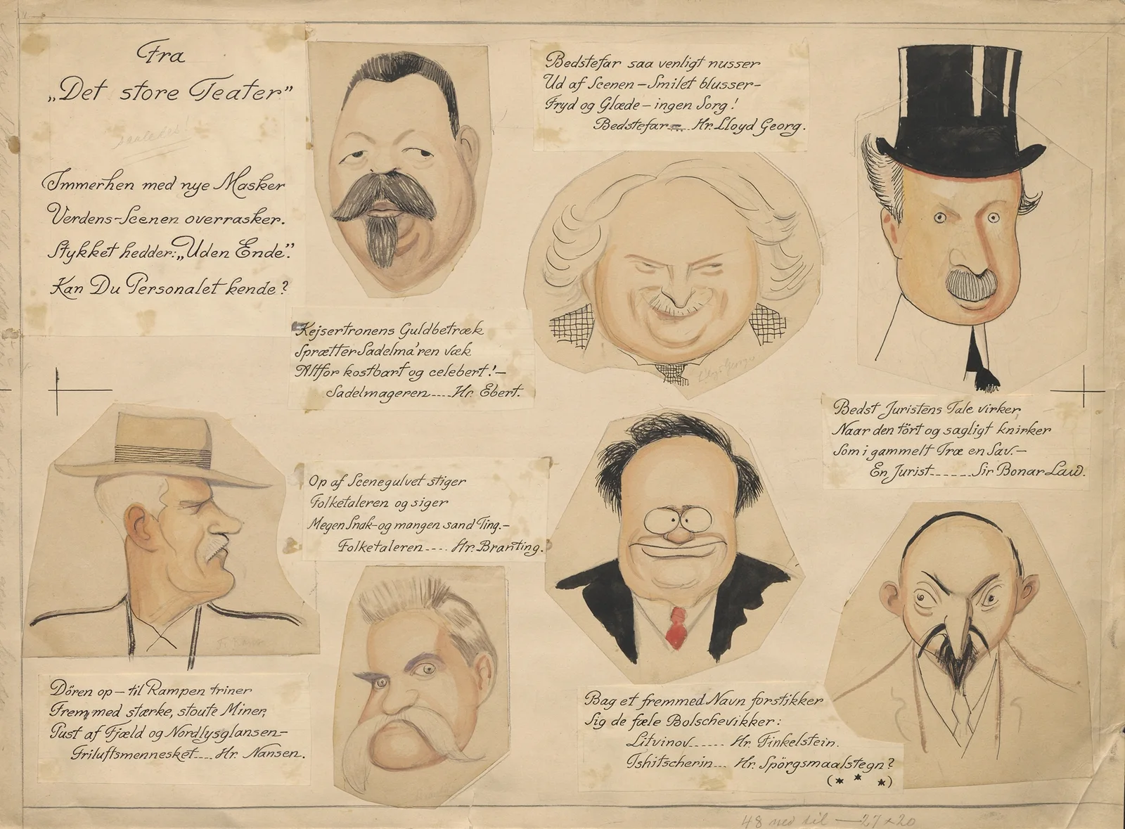 From ‘The Great Theater’., 1922 – nr 1 av Alfred Schmidt