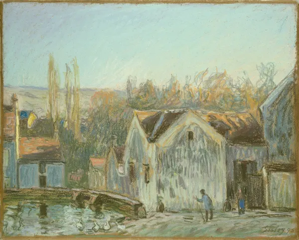 A Corner of Moret-sur-Loing av Alfred Sisley
