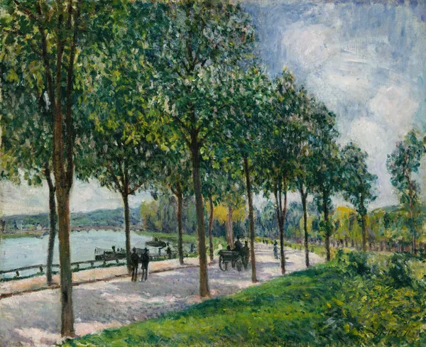 Allée of Chestnut Trees av Alfred Sisley