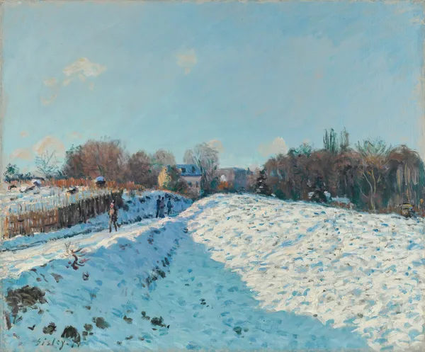 Effet De Neige À Louveciennes, 1874 av Alfred Sisley
