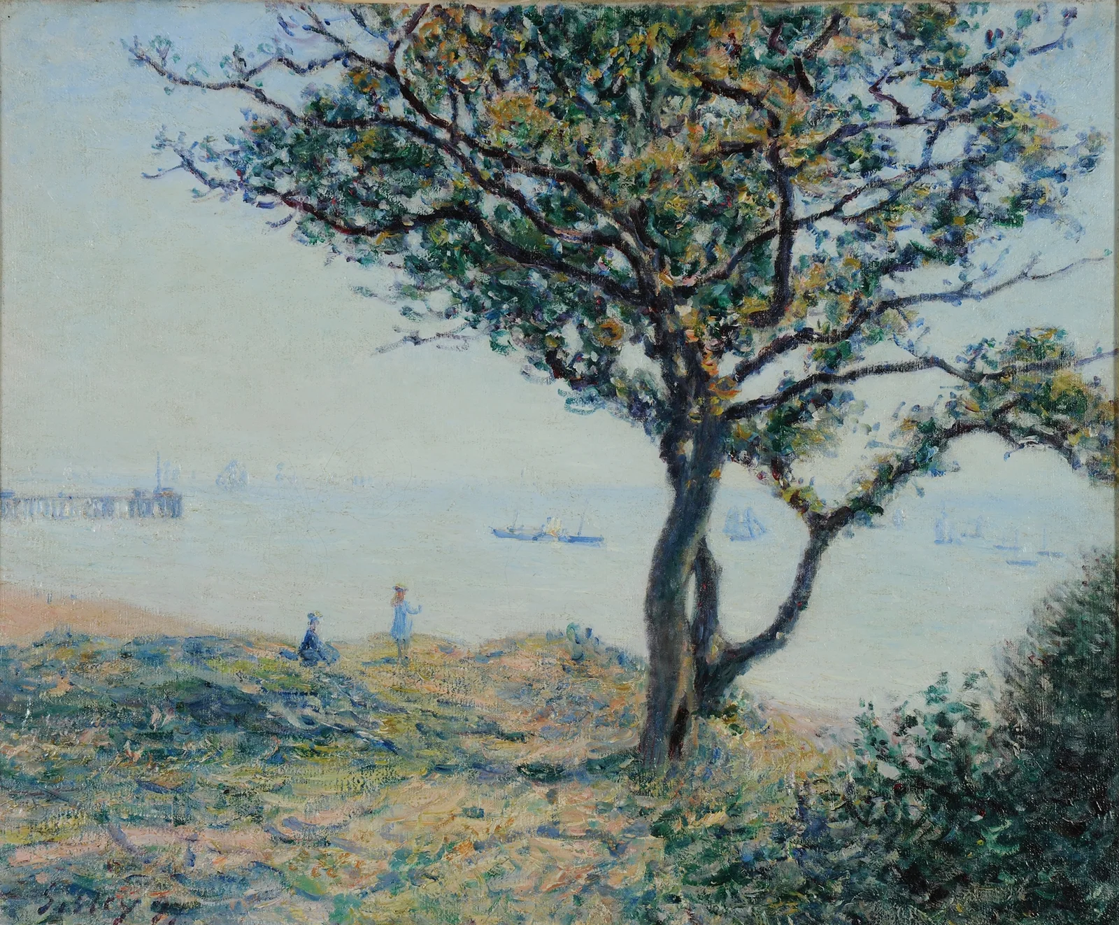 La rade de Cardiff av Alfred Sisley